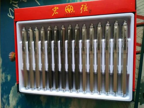 正品宏强621二色金属吸墨式老式抽水钢笔学生六棱钢笔